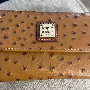 Make an offer Dooney and Burke ostrich wallet